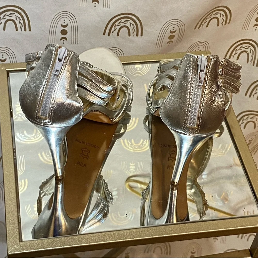 ANTONIO MELANI Silver Heels Elegant Design